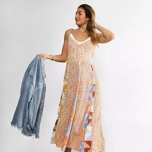Billabong patchwork floral maxi dress Vintage Gal